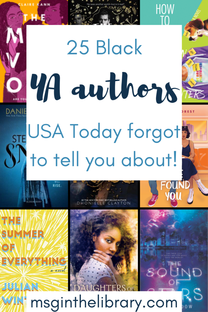 Black YA Authors USA Today forgot to tell you about